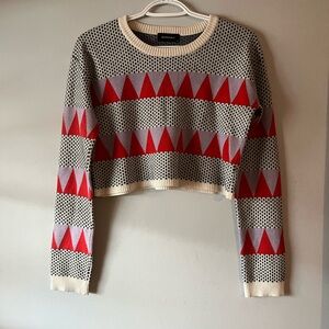 Quarterly Geometric Patterned Sweater
